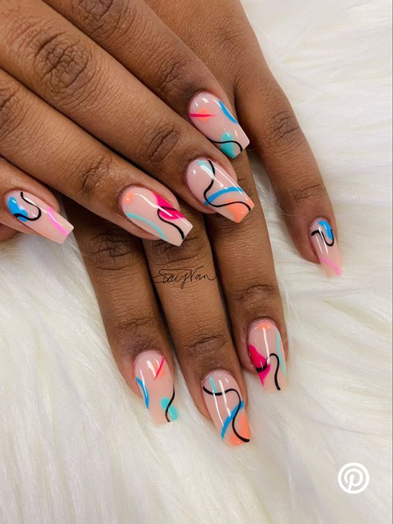 abstract nails original